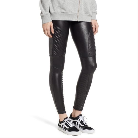 SPANX Pants - Spanx Faux Leather Moto Leggings